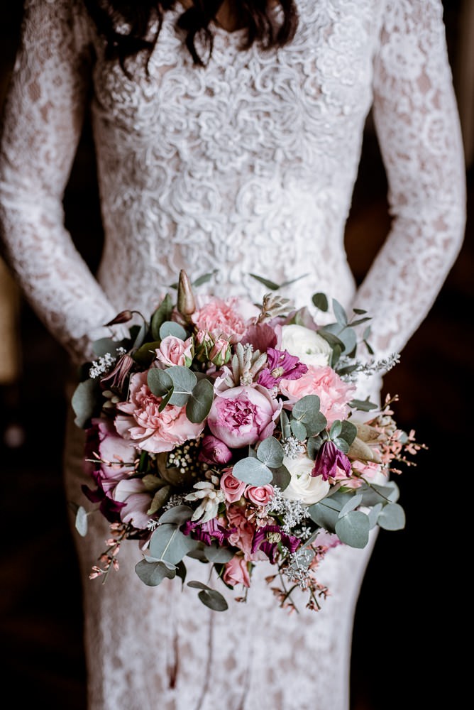 Brautstrauß Pink und Rosa