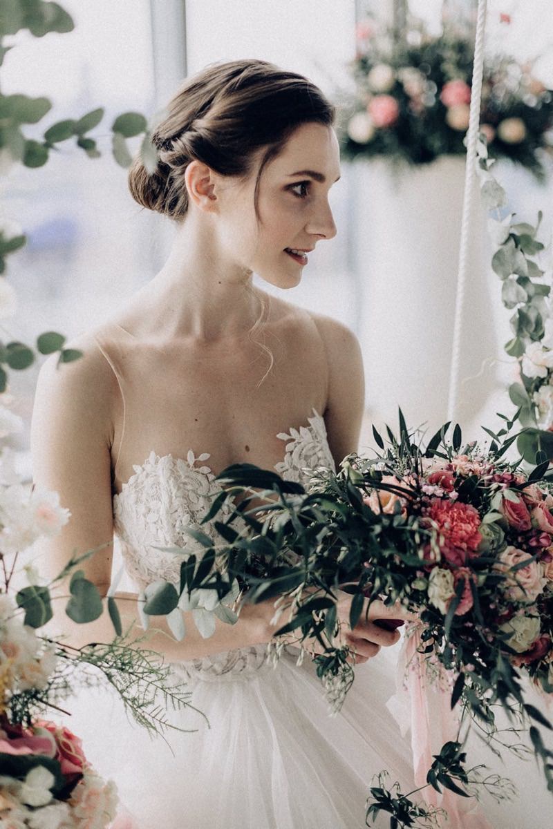 Brautstyling, Brautfrisur, Brautmakeup