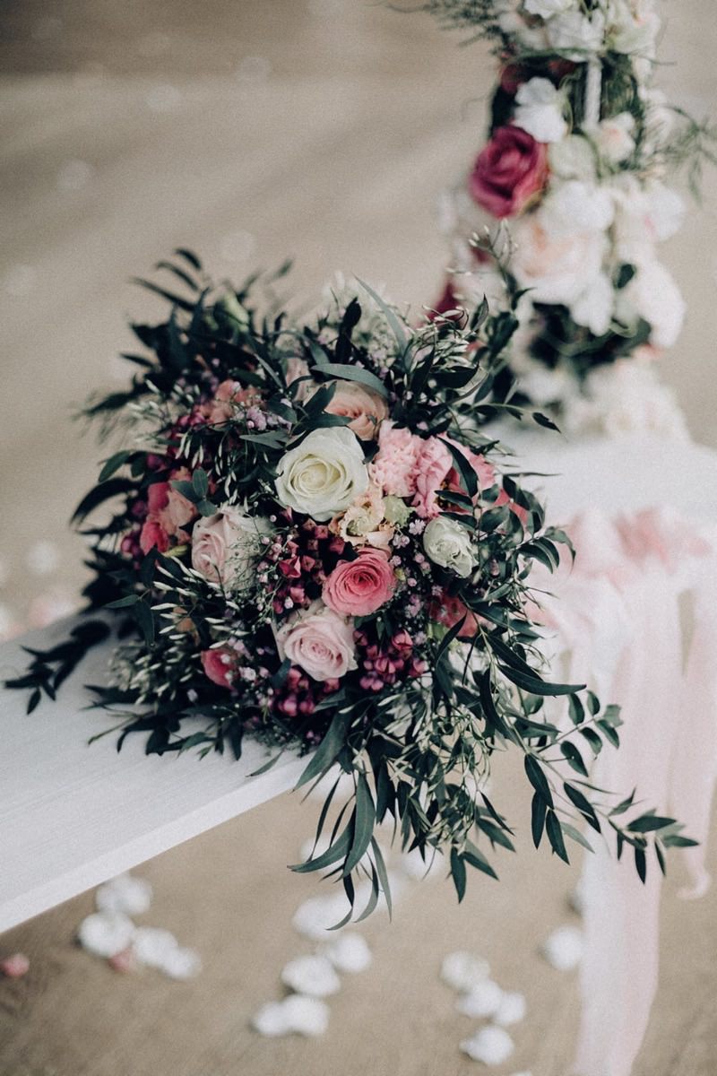 Brautstrauß Rosa Boho