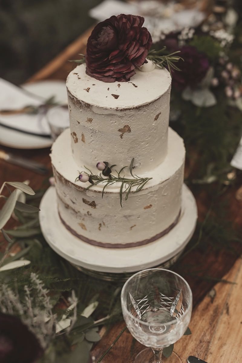 Hochzeitstorte Boho, Semi Naked Cake