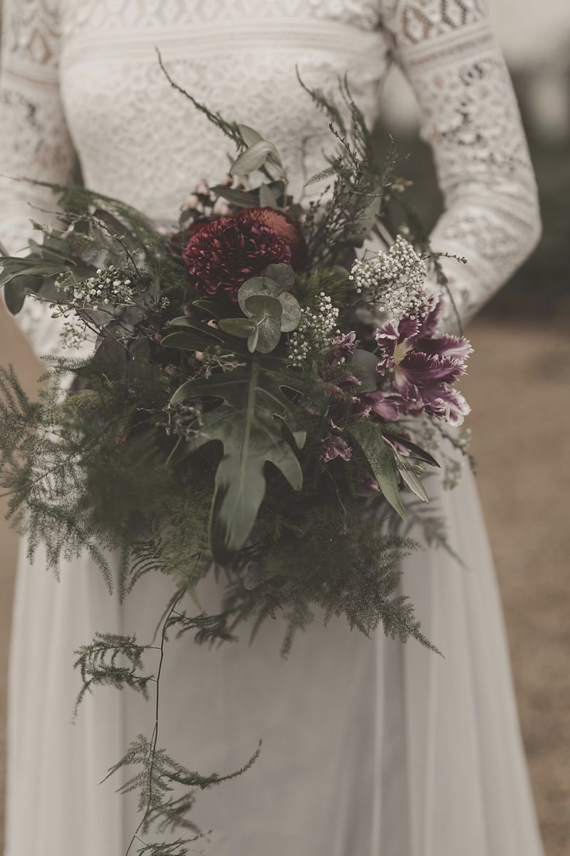 Brautstrauß Boho Grün