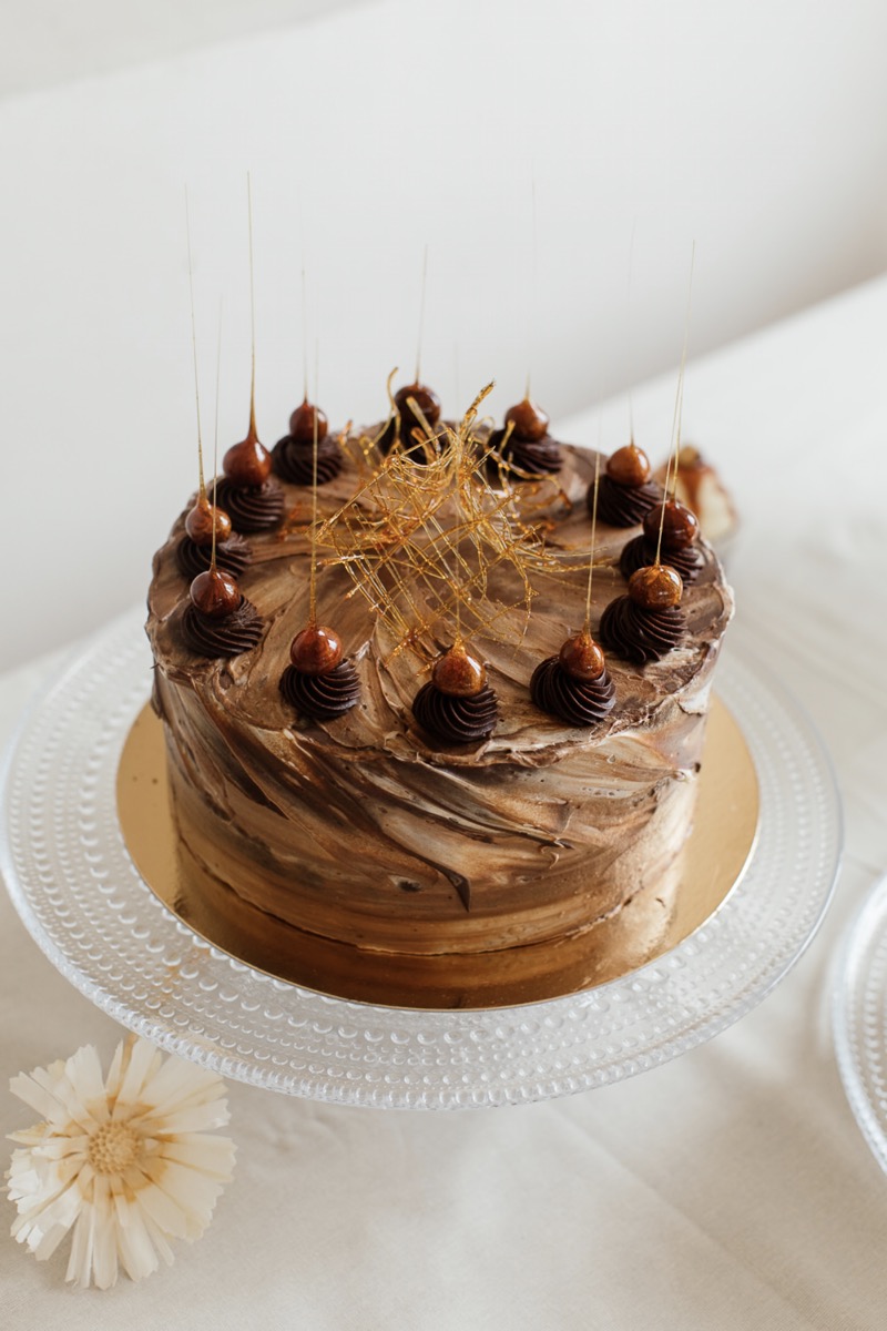 Hochzeitstorte Schokolade Karamell