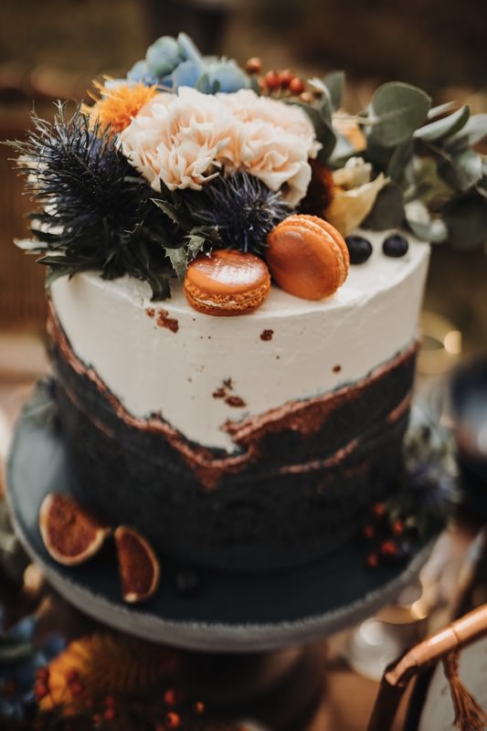 Hochzeitstorte Herbst Moody, Bunte Herbsttorte