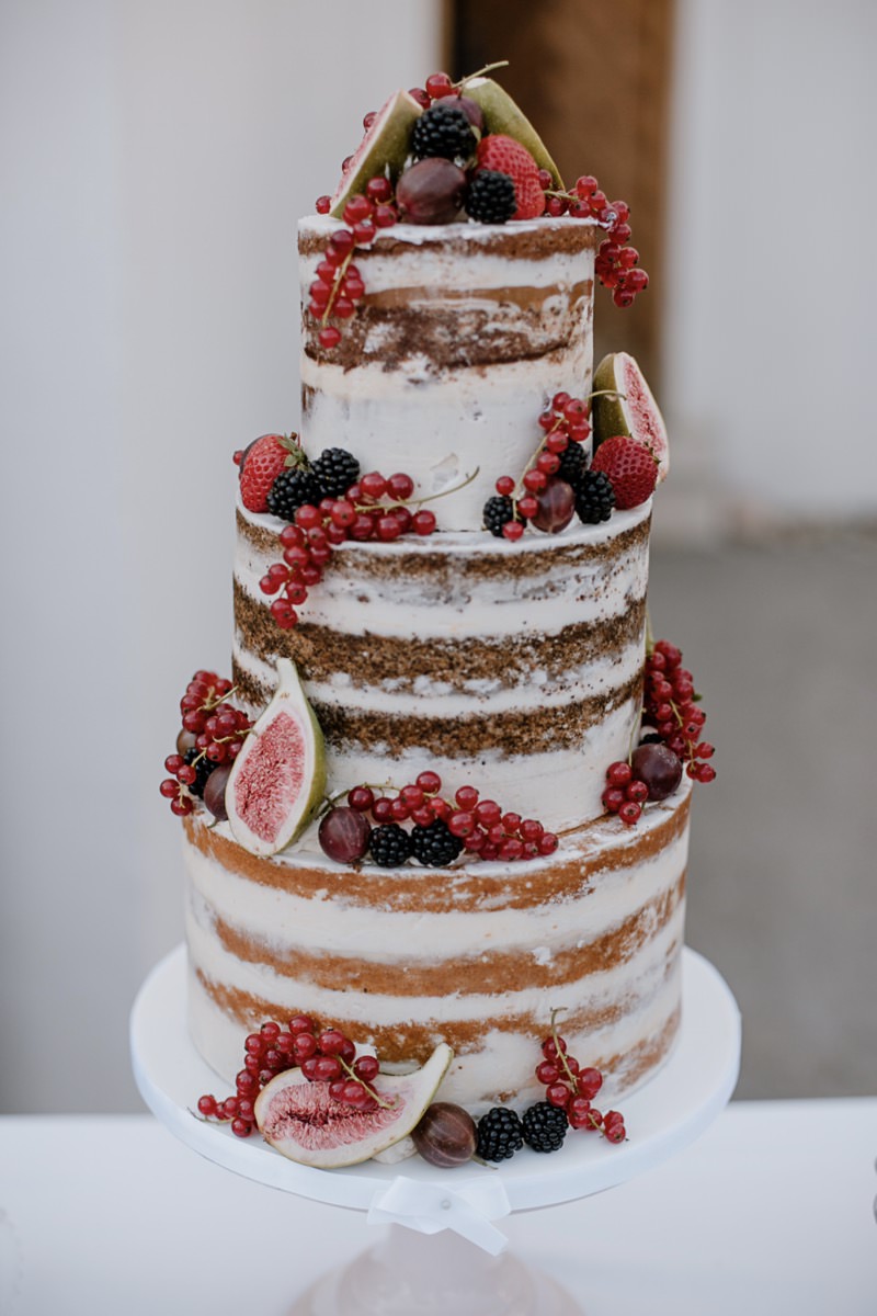 Hochzeitstorte Naked Cake, Berry Cake, Sommertorte