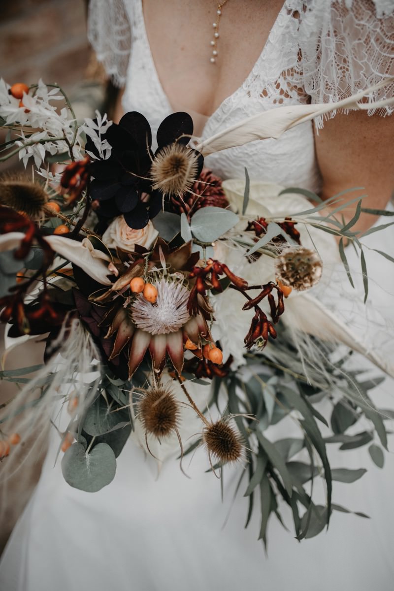 Brautstrauß Boho Herbst