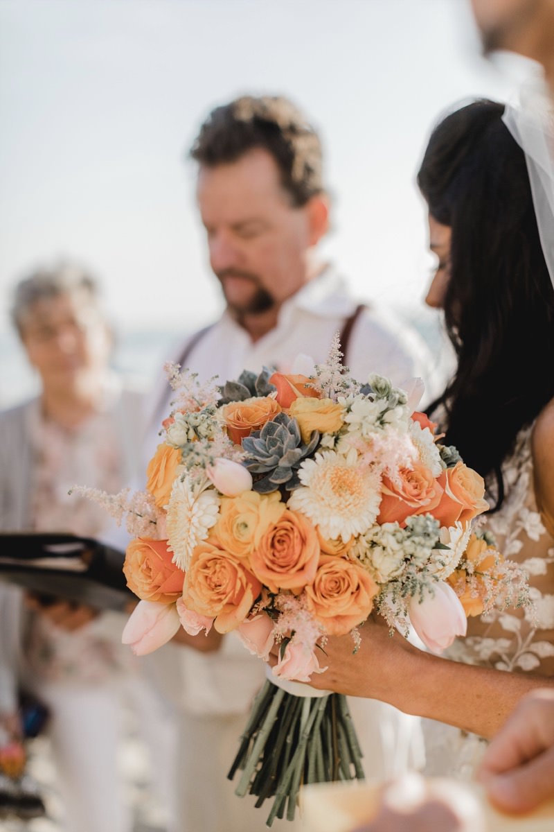 Brautstrauß Orange Gelb