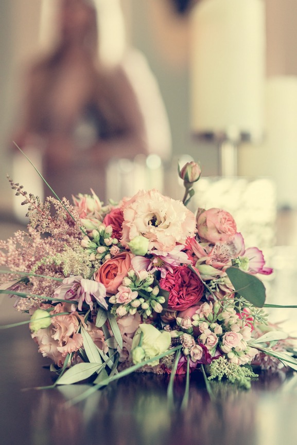 Brautstrauß Vintage Rosa