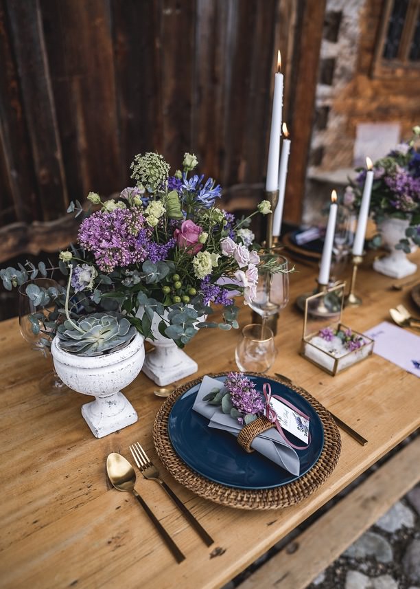 Tischdekoration Hochzeit, Hochzeitsdekoration, Winterhochzeit