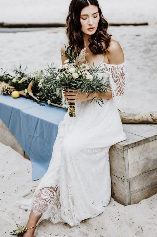 Brautkleid Boho, Brautmode Laura Dometzky