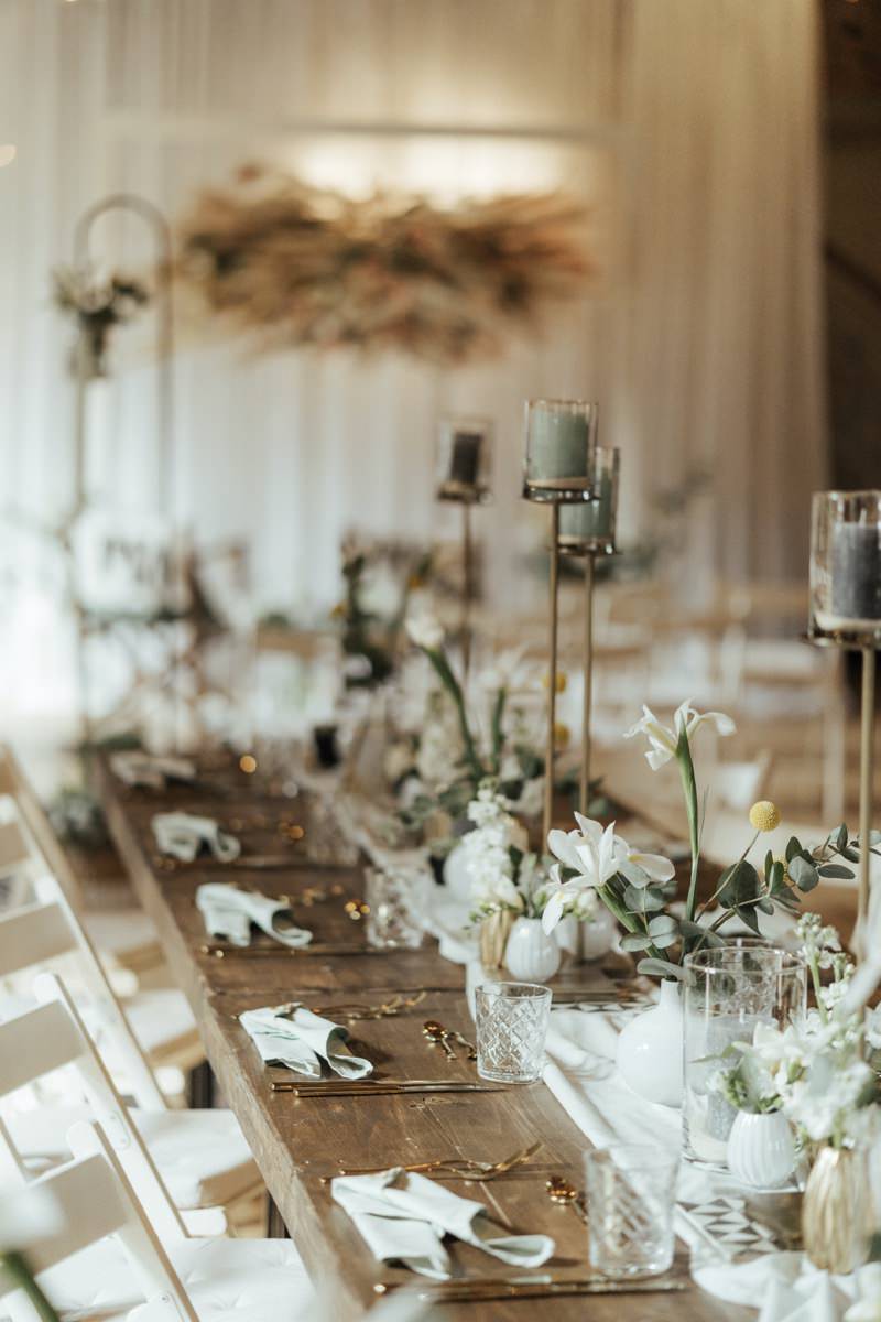 Tischdekoration Hochzeit, Hochzeitsdekoration, Nordic Hochzeit, Scheunenhochzeit, Bohohochzeit