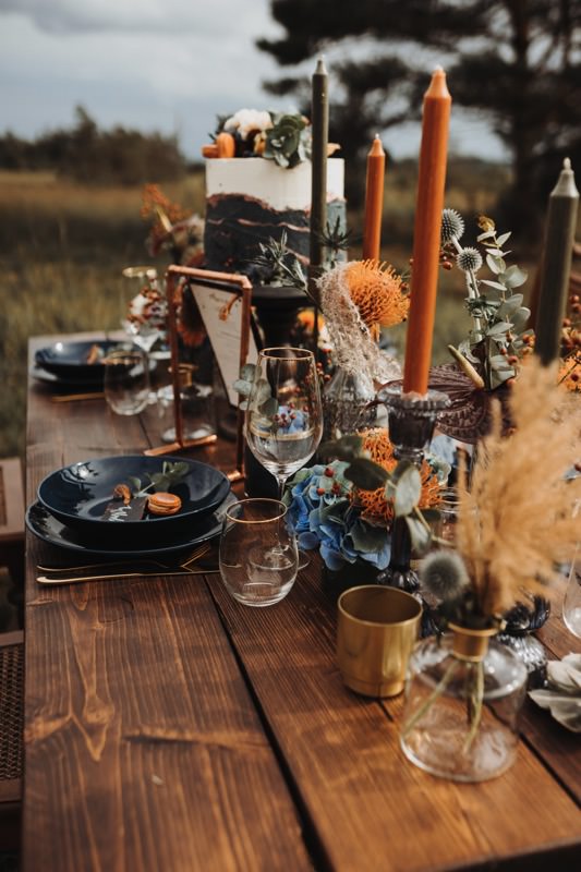 Tischdekoration Hochzeit, Hochzeitsdekoration, Bohohochzeit, Herbsthochzeit, Bunte Hochzeit