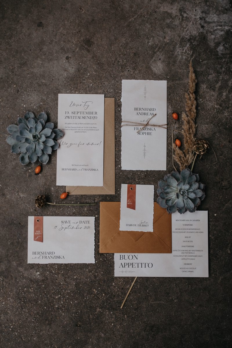 Hochzeitspapeterie Boho, Kupfer Rot Papeterie, Herbsthochzeit