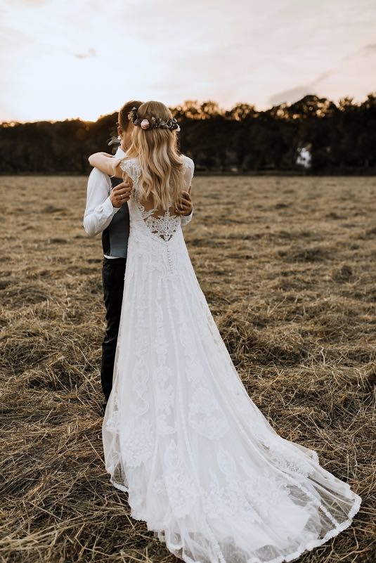 Brautkleid Boho, Brautkleid Cinderella Brautmoden