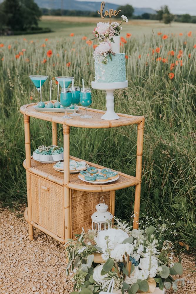 Sweet Table, Pantone Farbe 2020, Classic Blue, Sweets