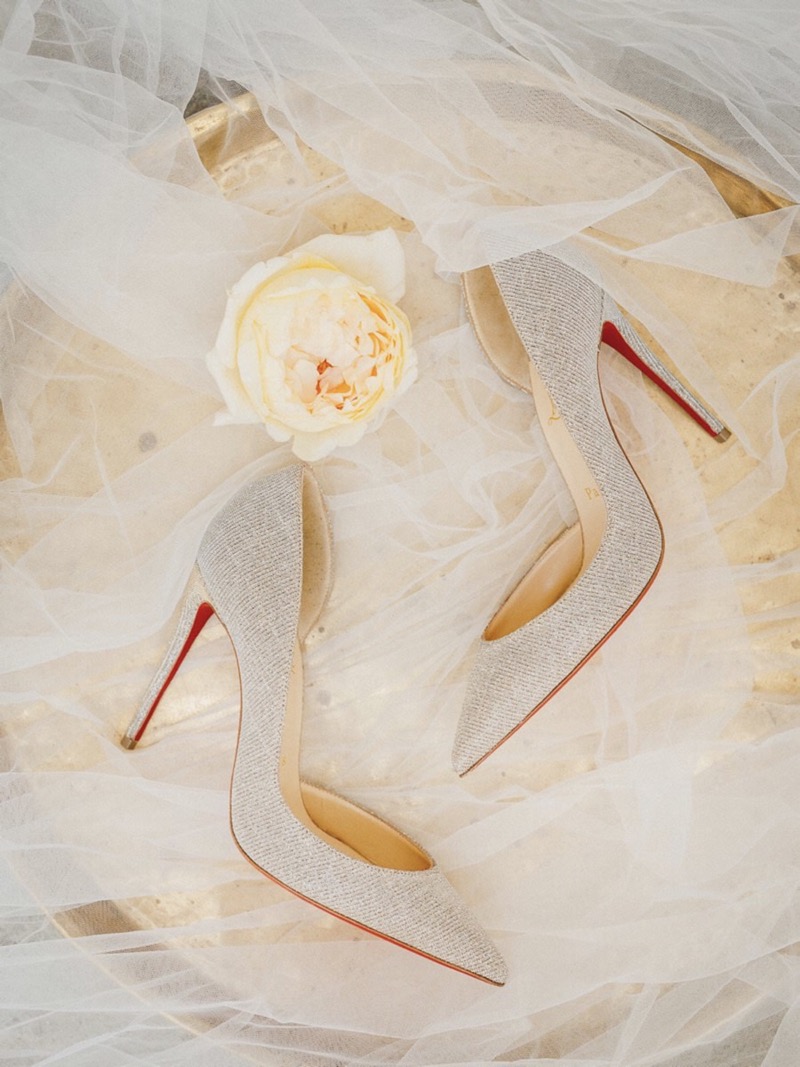 Brautschuhe Christian Louboutin, Brautschuhe Glitzer