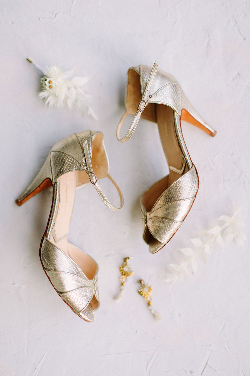Brautschuhe Gold, Brautschuhe Rachel Simpson
