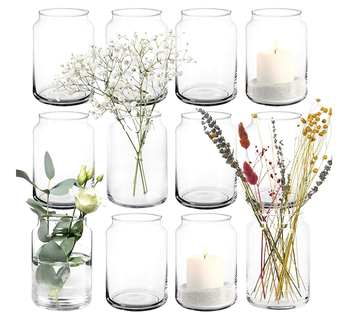 Tischdeko Hochzeit, Vasen, Hochzeitsdekoration