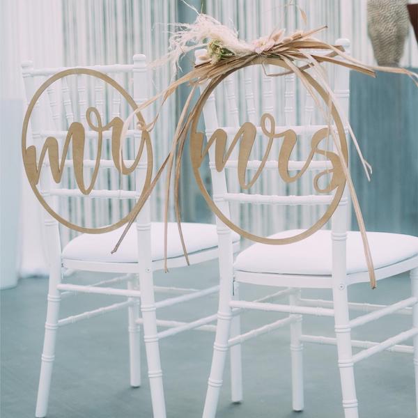 Holzschilder Hochzeit, Mr und Mrs Holzschild, Hochzeitsdekoration