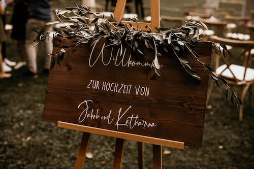 Willkommensschild Hochzeit, Hochzeitsschild Willkommen