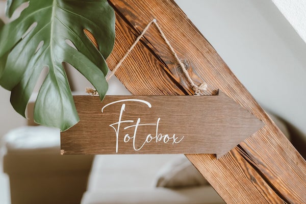 Hochzeitsschild, Holzschild Hochzeitsdekoration