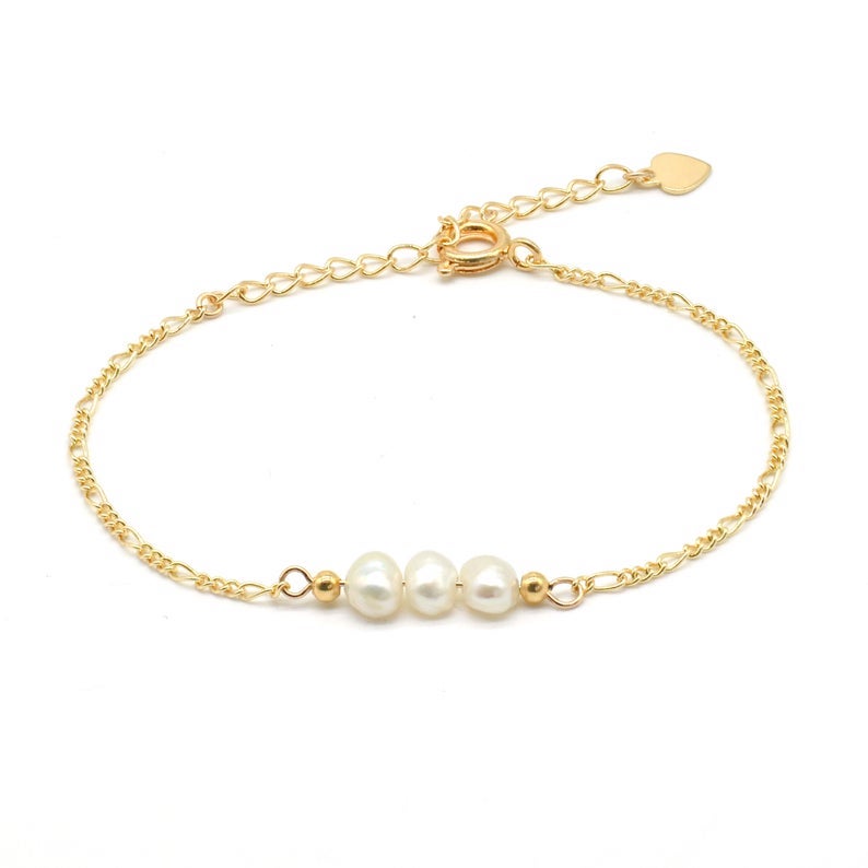 Brautschmuck, Brautarmband, Süßwasserperlen