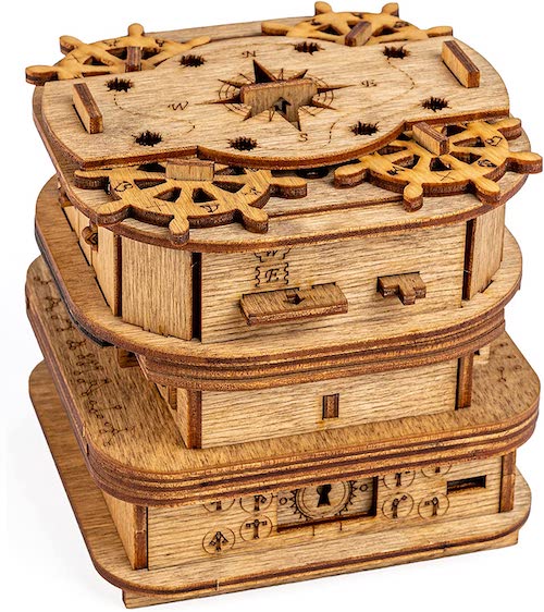 Hochzeitsgeschenk, Holzspiel, Escape Room Holzspiel, Geschenkideen zur Hochzeit