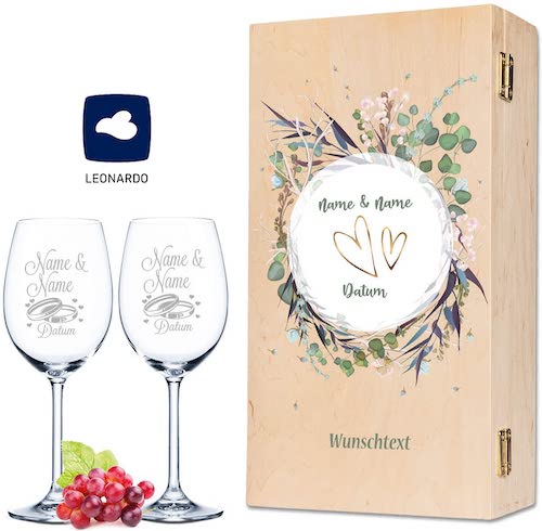 Hochzeitsgeschenk, Leonardo Gläser, Geschenkideen zur Hochzeit