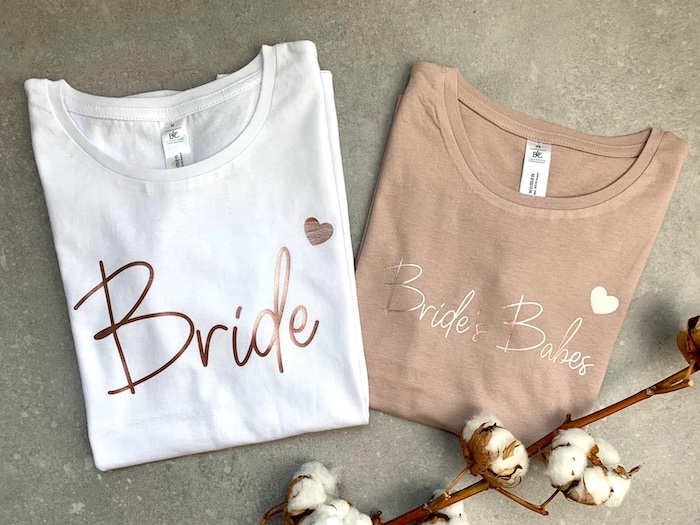 Hochzeitsplanung, Braut Tshirt