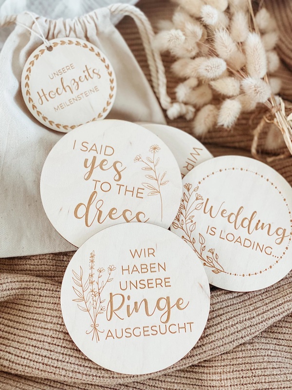 Hochzeitsplanung, Meilensteinkarten Hochzeit