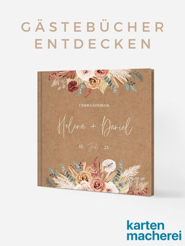 Hochzeitsgästebuch, Gästebuch Hochzeit