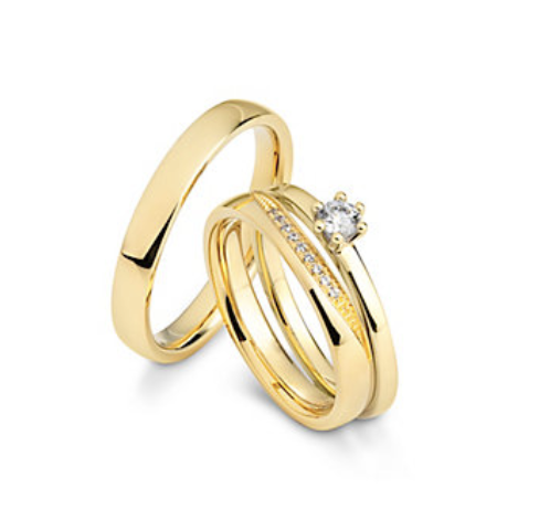 Eheringe, Trauringe, Gold, Vorsteckring