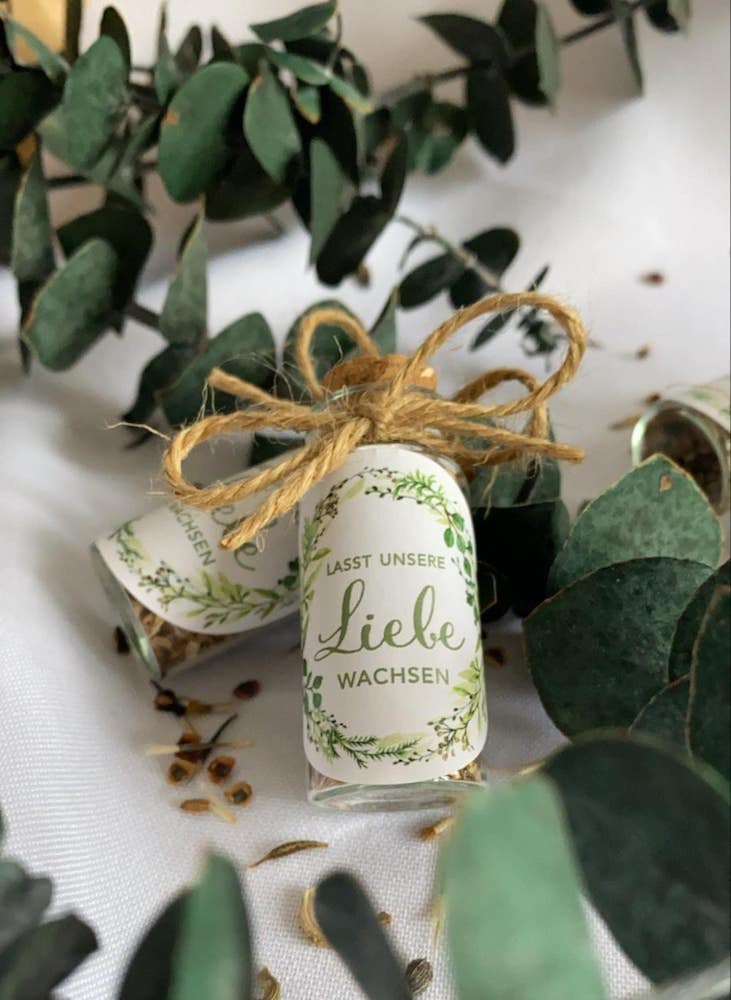 Gastgeschenke, Gastgeschenk Hochzeit, Blumensamen