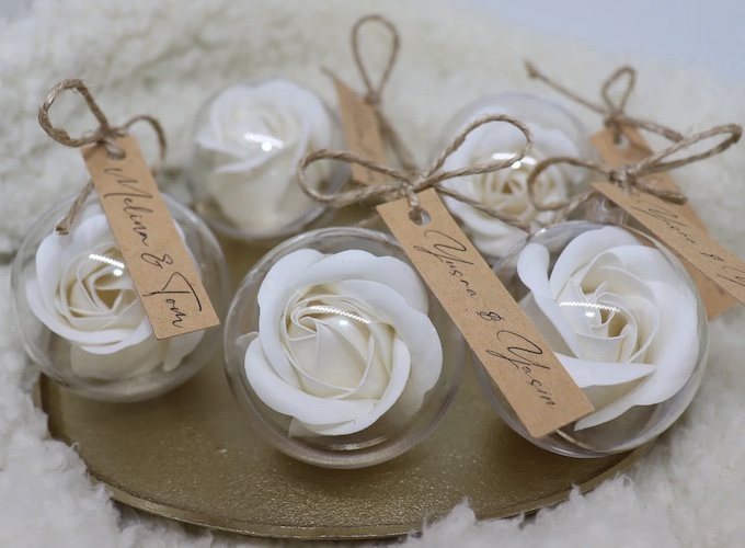 Gastgeschenke Hochzeit, Gastgeschenk Rosenglas, Hochzeit, Gastgeschenk, Geschenkideen Hochzeitsgäste, Ideen für Gastgeschenke zur Hochzeit