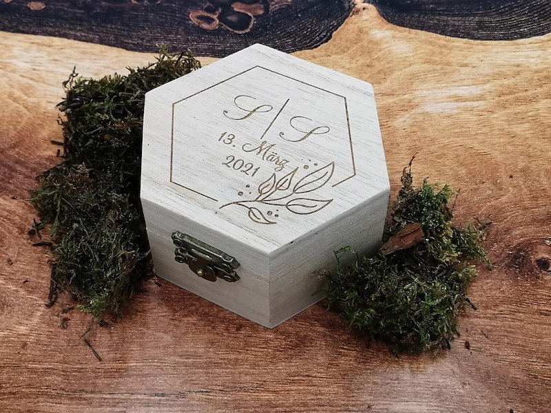 Ringkästchen Holz, Ringkästchen Hochzeit, Ringbox Holz, Ringbox Hochzeit Weiß