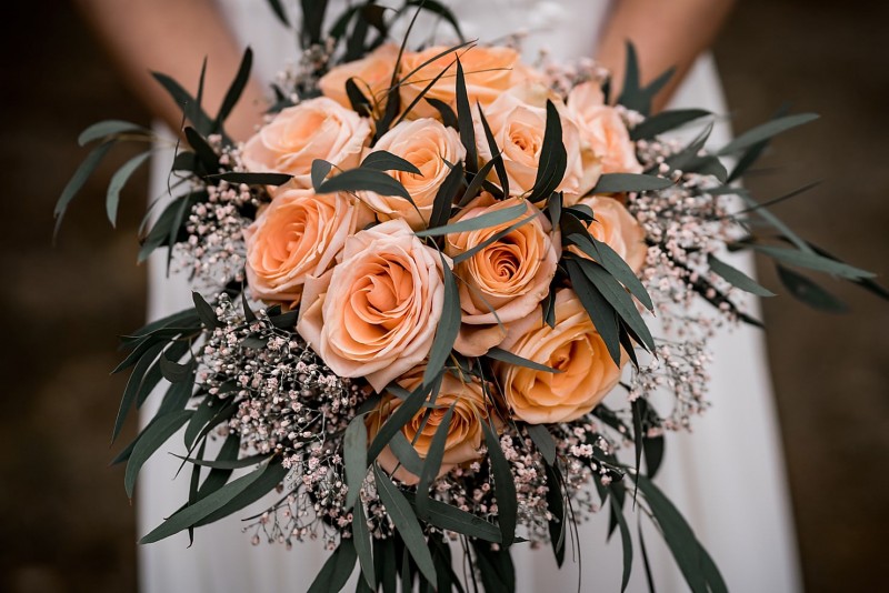 Brautstrauß Living Coral