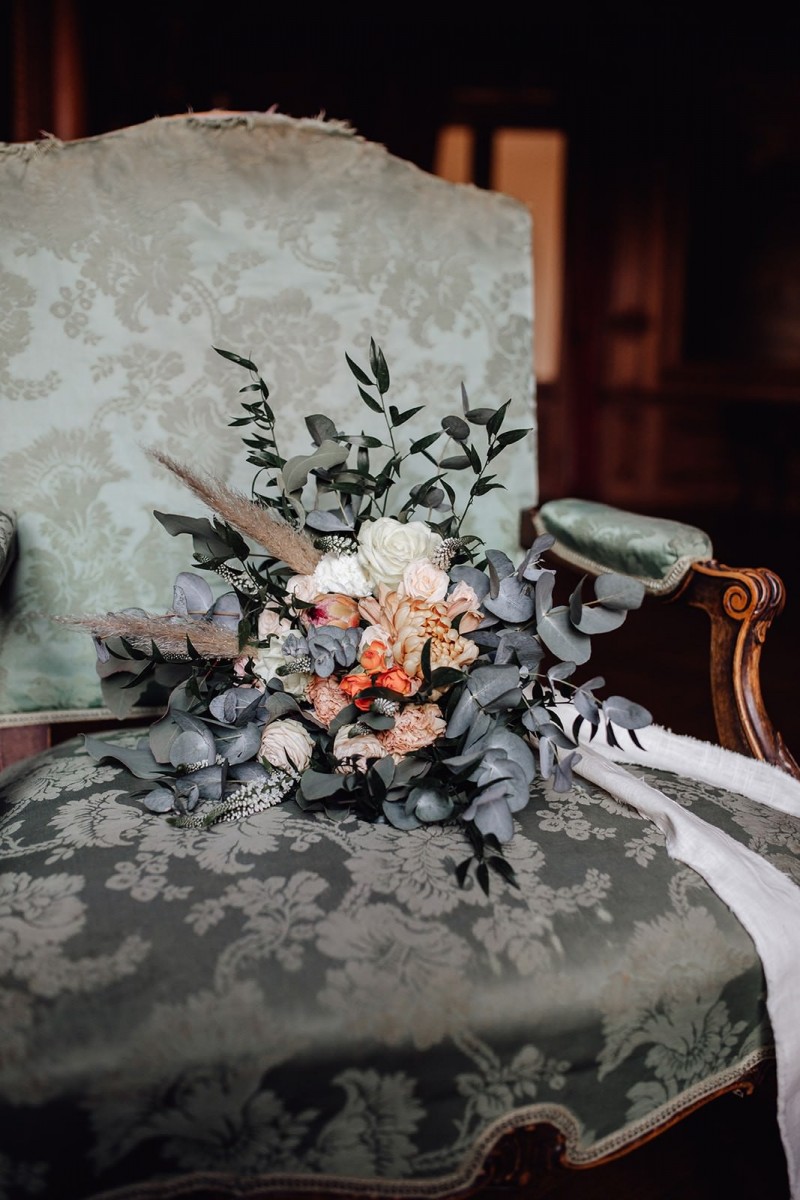 Brautstrauß Boho Green