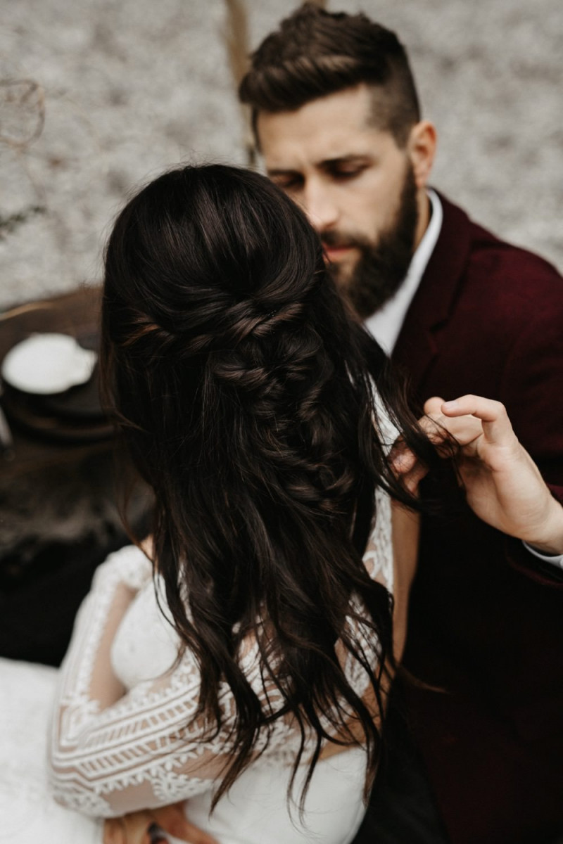 Bohobraut, Brautfrisur, Flechtfrisur, Bohofrisur