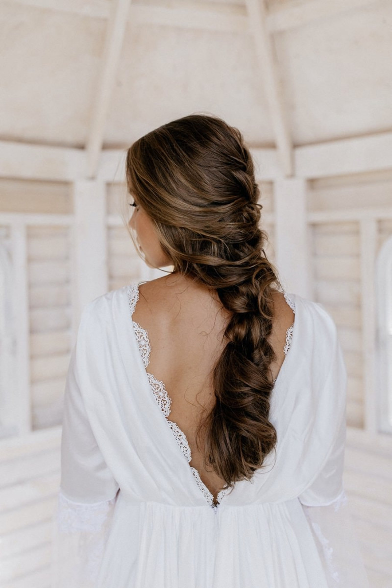 Bohobraut, Brautfrisur, Bohofrisur, Flechtfrisur