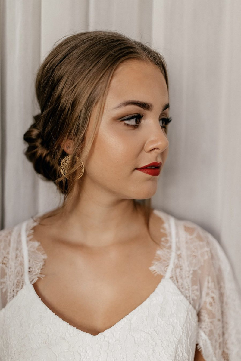 Brautmakeup, Updo Braut