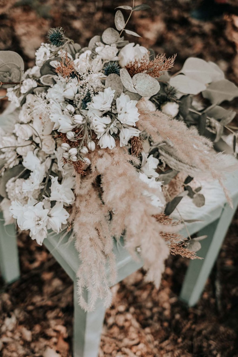 Brautstrauß Boho Rittersporn