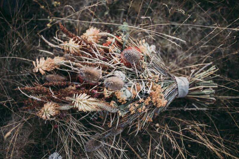 Brautstrauß Trockenblumen Herbst