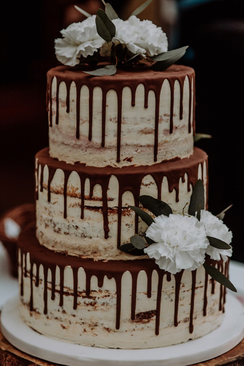 Hochzeitstorte, Dripcake, Semi Naked Cake