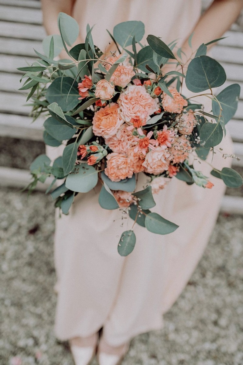 Brautstrauß Living Coral