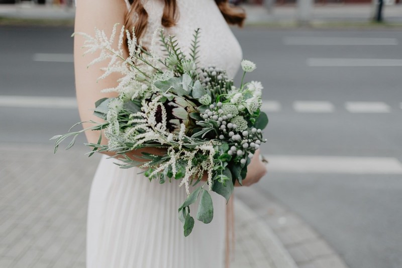 Brautstrauß Greenery