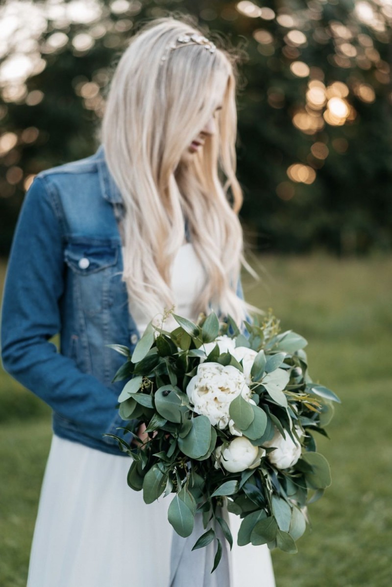 Brautstrauß Greenery Boho