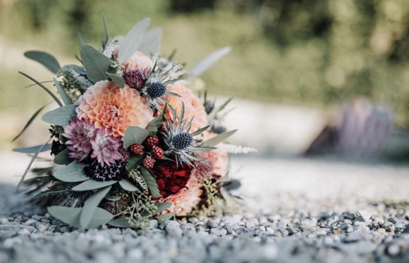 Brautstrauß Dahlien