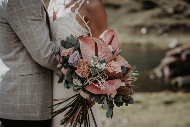 Brautstrauß Boho Calla