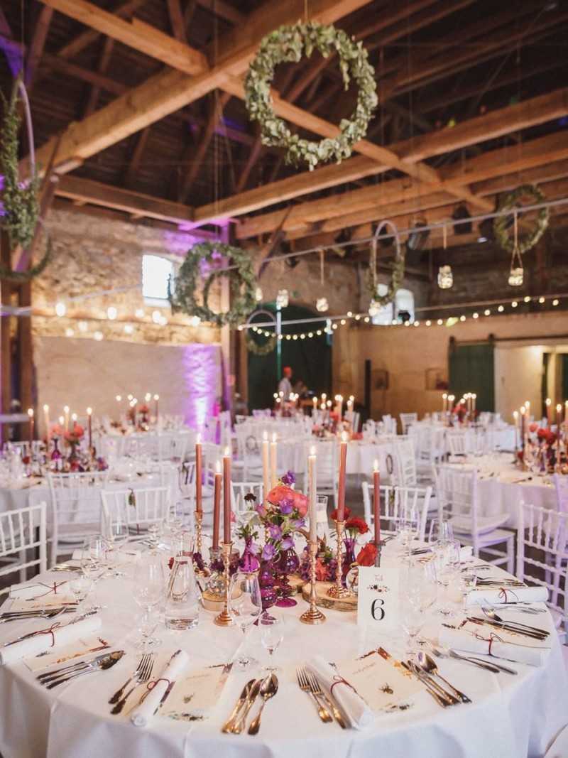 Tischdekoration Hochzeit, Hochzeitsdekoration, Scheunenhochzeit