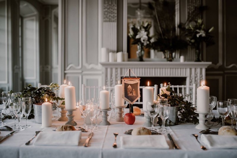 Tischdekoration Hochzeit, Hochzeitsdekoration, Burghochzeit, Sommerhochzeit