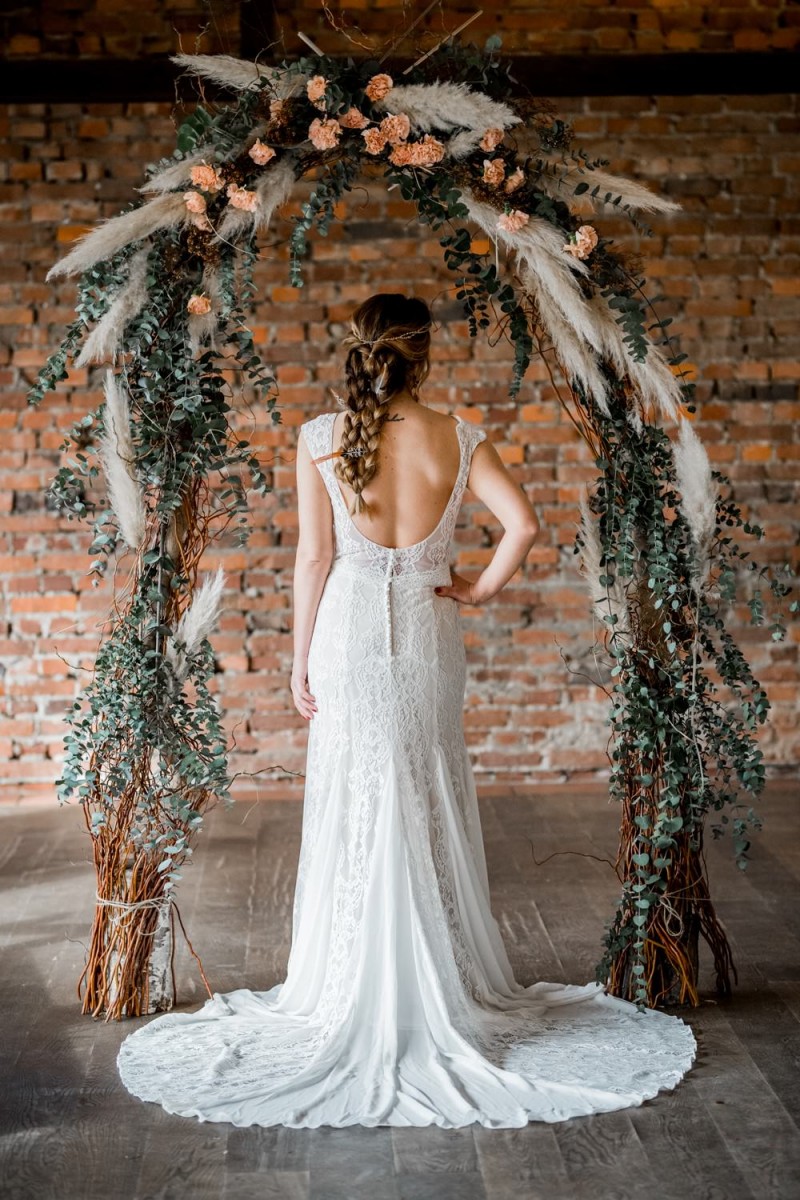 Brautkleid Boho, Maleika Brautboutique